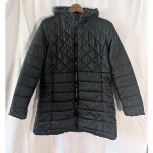 New Balance Women's Black Quilted Parka Black XL